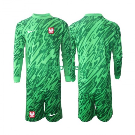 Camiseta Polonia Portero Niño Tercera Equipación 2024 Manga Larga